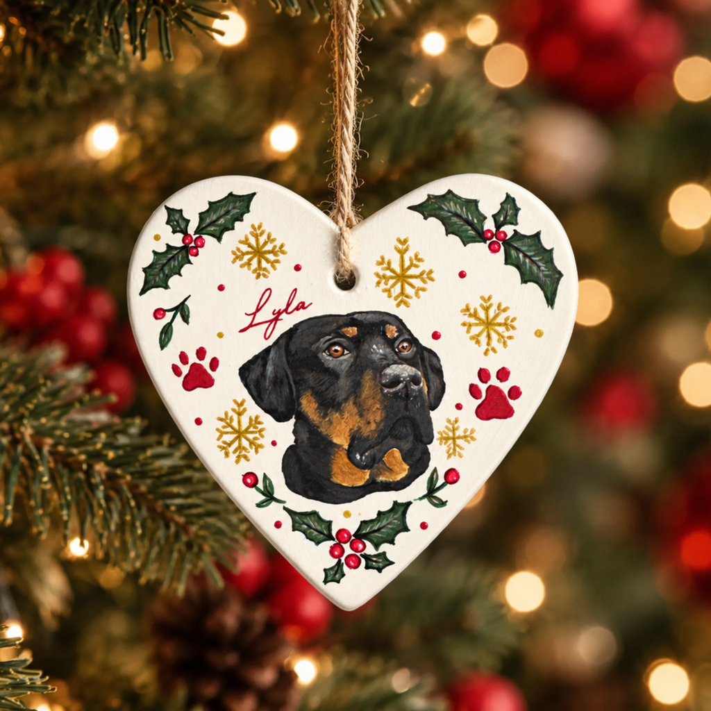 Ceramic Hand Painted Pet Bauble