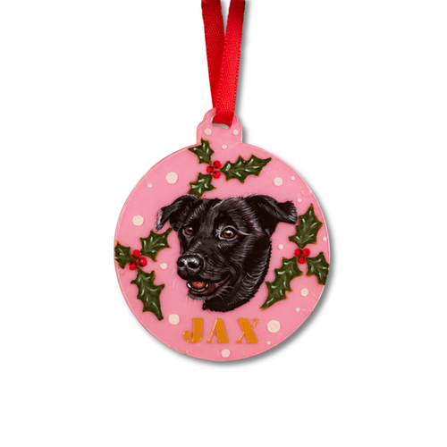Hand Painted Painted Pet Bauble
