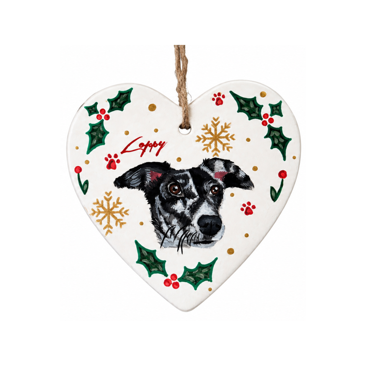 Ceramic Hand Painted Pet Bauble